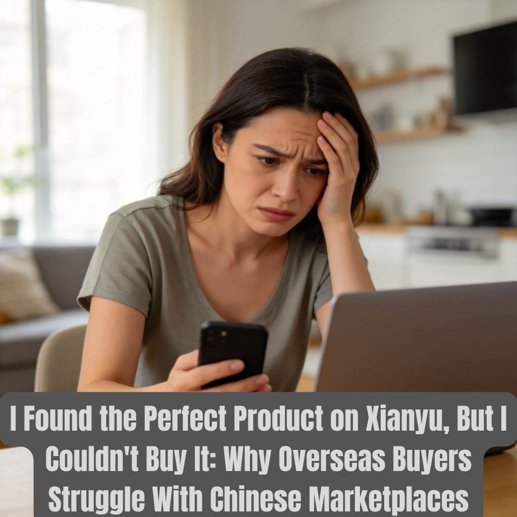 I Found the Perfect Product on Xianyu, But I Couldn't Buy It: Why Overseas Buyers Struggle With Chinese Marketplaces